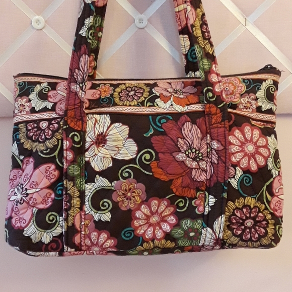 Vera Bradley Tote Bag Mod Floral Pink - Picture 3 of 9